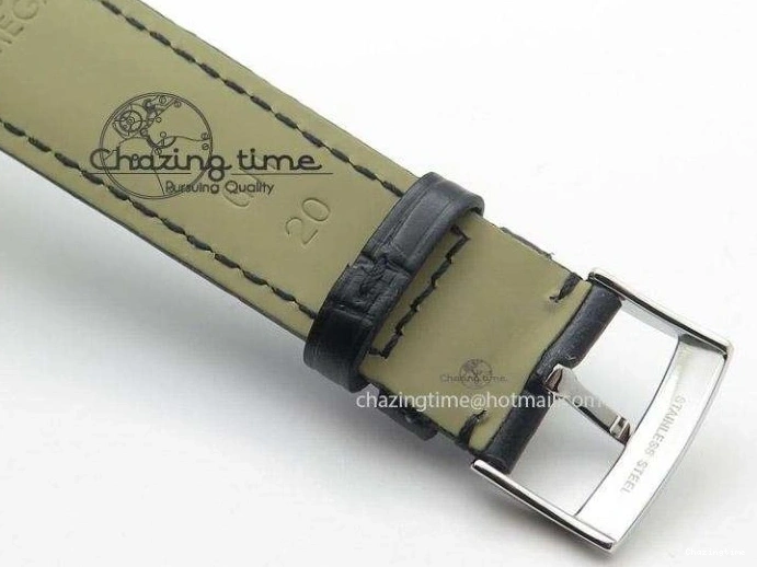 0113 De Ville MK 1:1 Best Edition SS Black Dial On Black Leather Strap A HighQuality 8261